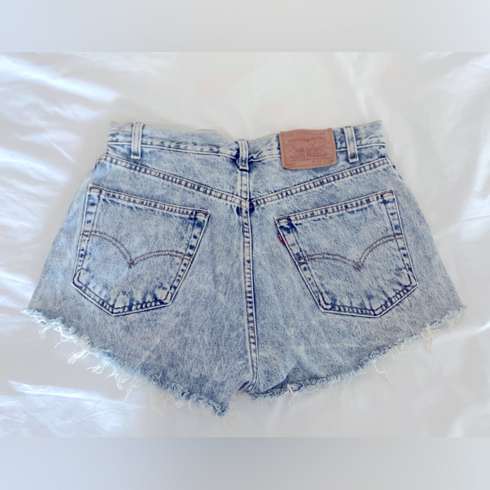 Levi's Light Blue Jean Shorts